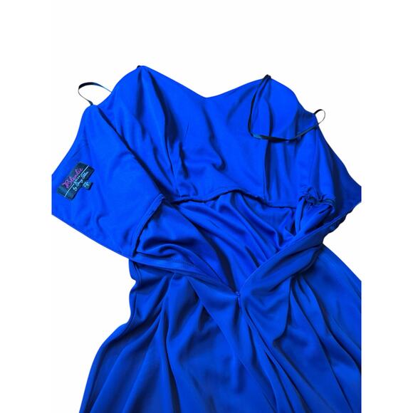 Blue Strapless Sequined Blondie Nites Dress - Size 7 - Picture 10 of 14